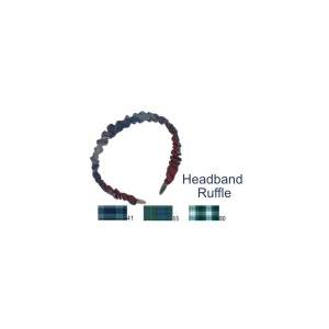 Headband Ruffle Plaid Headband Ruffle Plaid