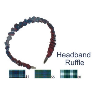 Headband Ruffle Plaid
