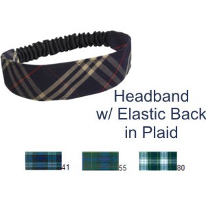 E-back Headband (Plaid)
