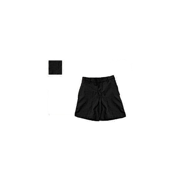 Girl's Flat Front Shorts BLACK Juniors & Half Sizes Children's World