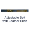 Adjustable belt w/ leather ends
