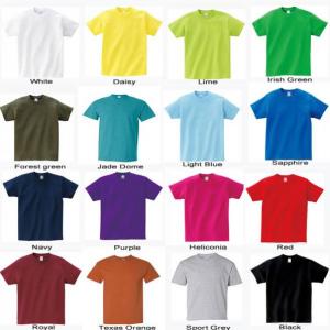 multi-color2 t-shirt in multible colors
