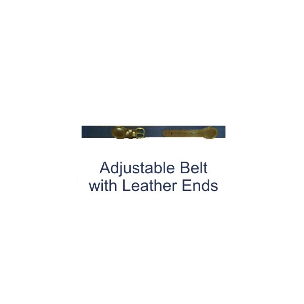 Adjustable belt w/ leather ends