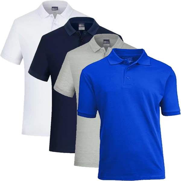 Short-Sleeve-Polo_navy_heather_white_blue Polo shirts