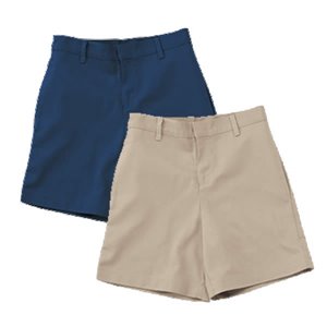 Girls-flat-shorts-khk-nvy Girls-flat-shorts-khk-nvy