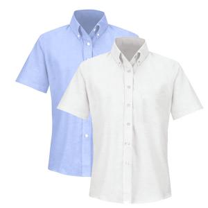 Girls-oxford-shirt-light-blue-white Girls Oxford Shirt White & light Blue