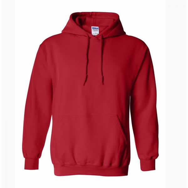 Sweat shirt with hood red-600×600