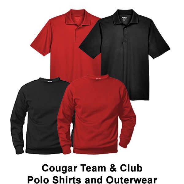 Cougar Team & Club Polo Shirts and Outerwear